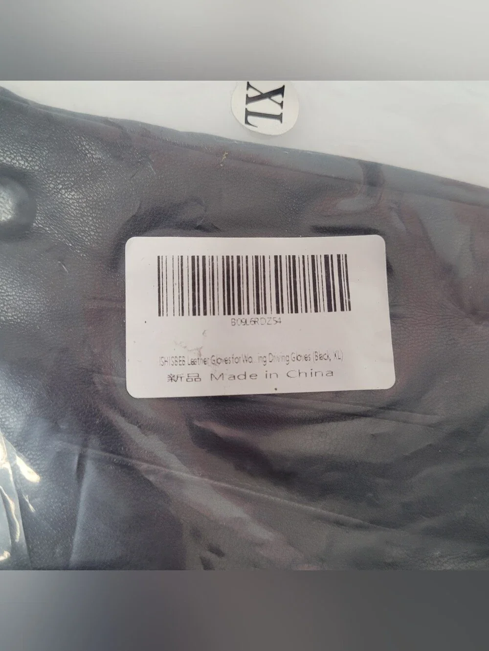 PU Leather Gloves XL Black Gloves Touch Screen Texting Cashmere Wool Lined Warm